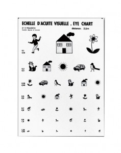 échelle d'acuité visuelle enfant